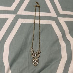 Crystal and gold necklace